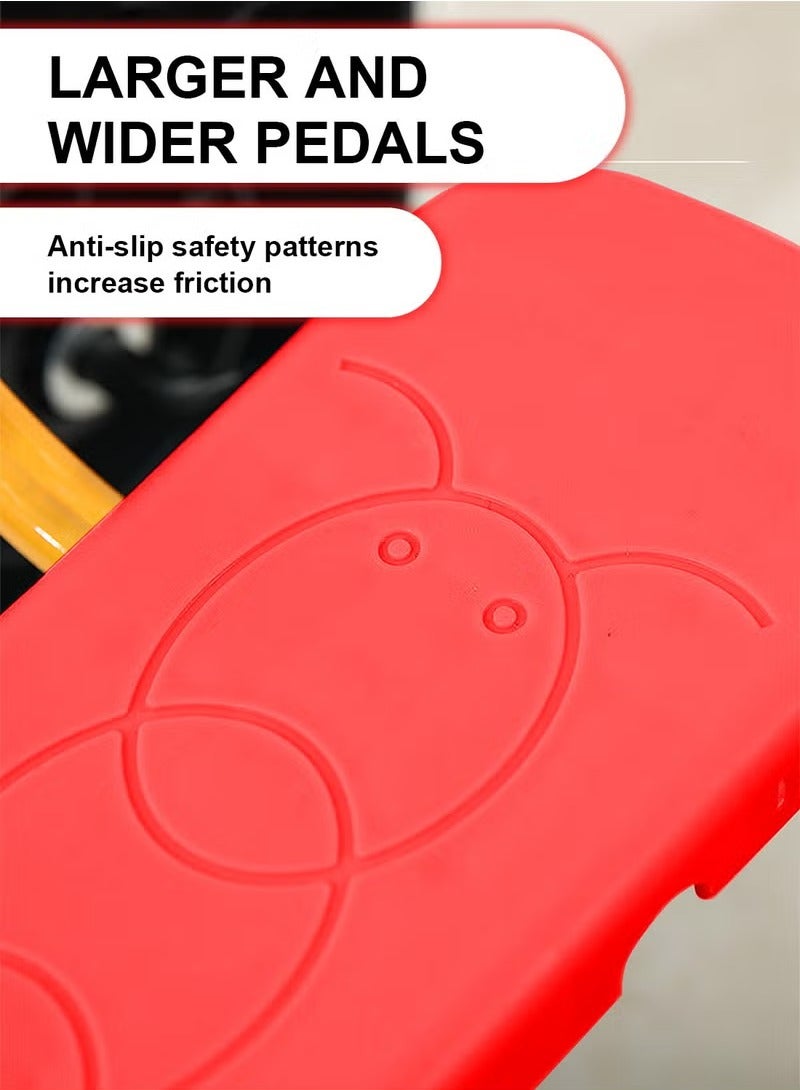 XiuWoo Kids Balance Pedal Bike, Training Vehicle, Boost Self Confidence Balancing Exercise Scooter, Non-Slip Sensory Training Equipment, Exercise Toys for Children Aged 3-12, red - Image 4