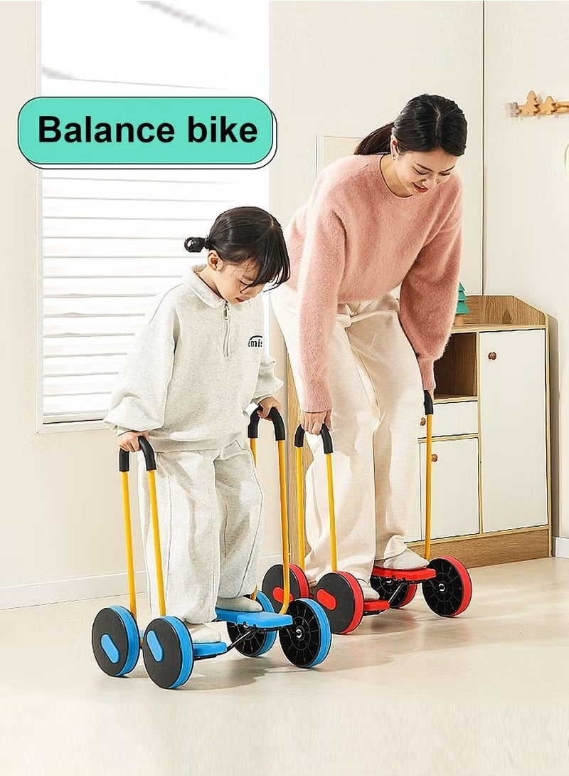 XiuWoo Kids Balance Pedal Bike, Training Vehicle, Boost Self Confidence Balancing Exercise Scooter, Non-Slip Sensory Training Equipment, Exercise Toys for Children Aged 3-12, red - Image 3