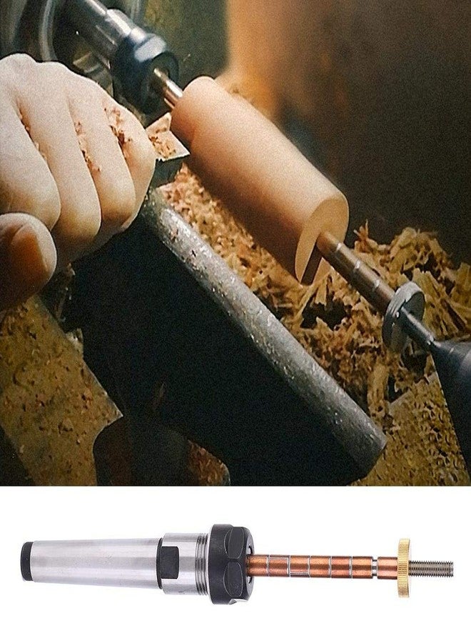 LiebeWH Woodworking Tool Pen, Wood Turning Mandrel Woodworking Pen Mandrel Lathe Parts Mechanical Accessory Tool(Taper Shank) - Image 4