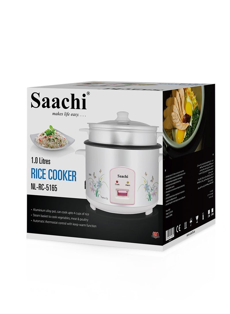 Saaachi 1-Litres Rice Cooker NL-RC-5165-WH  - Image 2