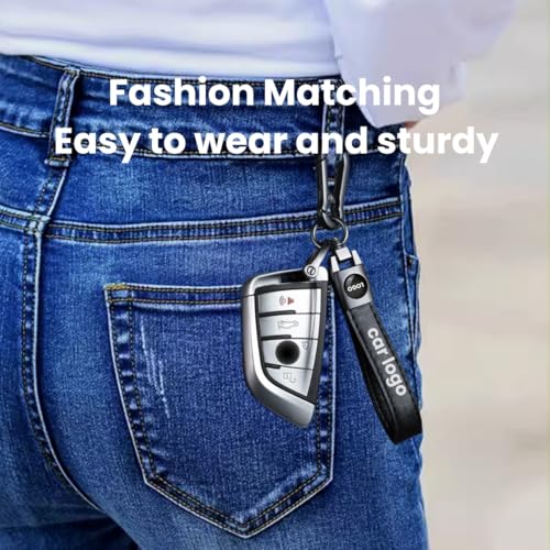 JULOPO Car premium leather Keychain keyring Compatible with MINI cooper key accessories - Image 5