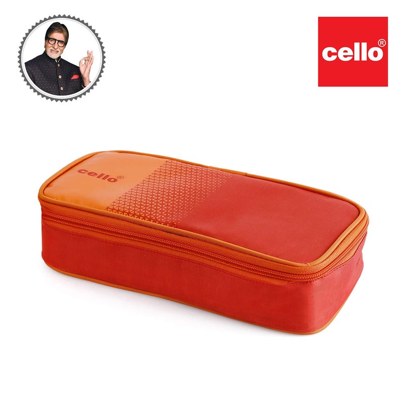 Cello CELLO MF Matiz Lunch Box with Jacket 2 Unit Orange Stainless Steel Lunch Box 2 Unit Lunch Box with Jacket Ideal for Office  - Image 3