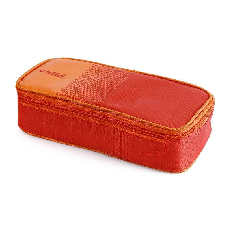 Cello CELLO MF Matiz Lunch Box with Jacket 2 Unit Orange Stainless Steel Lunch Box 2 Unit Lunch Box with Jacket Ideal for Office  - Image 2