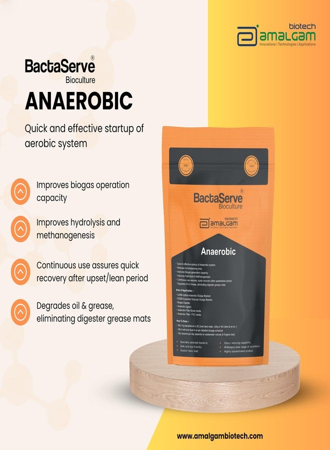 BactaServe - Anaerobic (1 Kg) for wastewater Treatment Plants- Anaerobic Digester, Biogas Plants - Image 3
