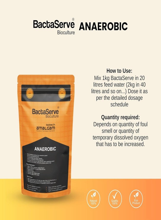BactaServe - Anaerobic (1 Kg) for wastewater Treatment Plants- Anaerobic Digester, Biogas Plants - Image 4