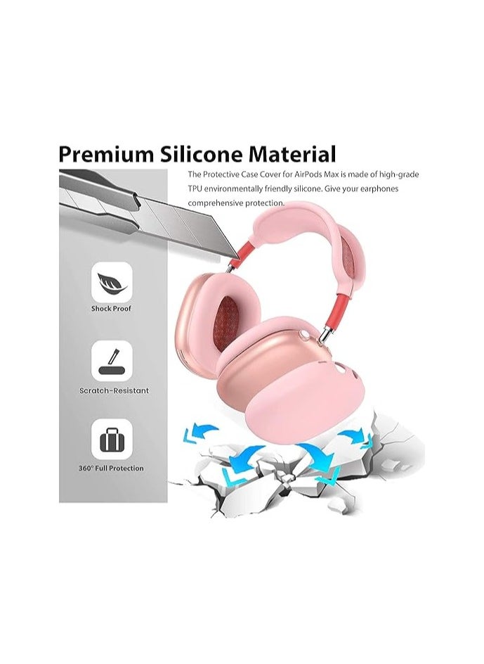 Generic - Case Cover Compatible with AirPods Max, Anti-Scratch Ear Pad Covers/Ear Cups Cover/Headband Cover for AirPods Max, Silicone Shockproof Accessories Cover Protector for AirPods Max - Image 1