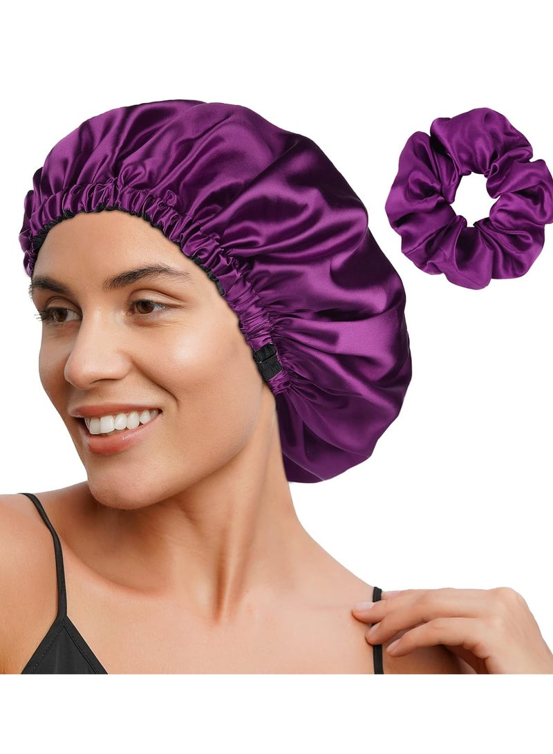 Totti Totti Satin Hair Bonnet For Sleeping, - Image 1