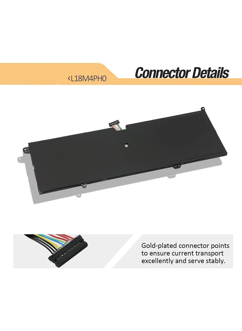 Terabyte L18M4PH0 L18C4PH0 Battery Compatible for Len.ovo Yoga C940-14IIL Series 5B10T11585 5B10T11586 5B10W67374 SB10W67323 SB10W67416 5B10W67180 5B10T11686 7.68V 60Wh 7820mAh 4-Cell - Image 3