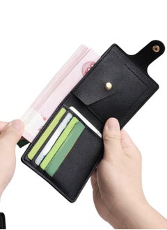 Generic Men's Small Compact Wallet, Short Bifold Card Holder, Lightweight ID Holder, Small Wallet with Button Closure for Coins, Unisex  - Image 1