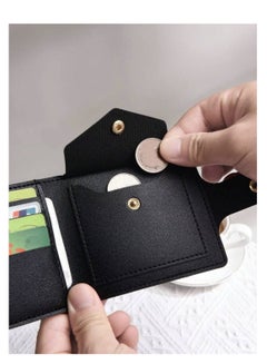 Generic Men's Small Compact Wallet, Short Bifold Card Holder, Lightweight ID Holder, Small Wallet with Button Closure for Coins, Unisex  - Image 3