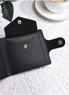 Generic Men's Small Compact Wallet, Short Bifold Card Holder, Lightweight ID Holder, Small Wallet with Button Closure for Coins, Unisex  - Image 4