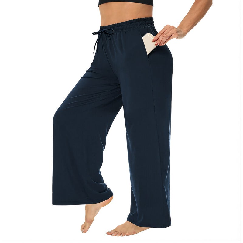 Stress Free Women Casual Pants No Tight Waist Breathable Non Slip Pockets No Fray No Slipping - Image 3