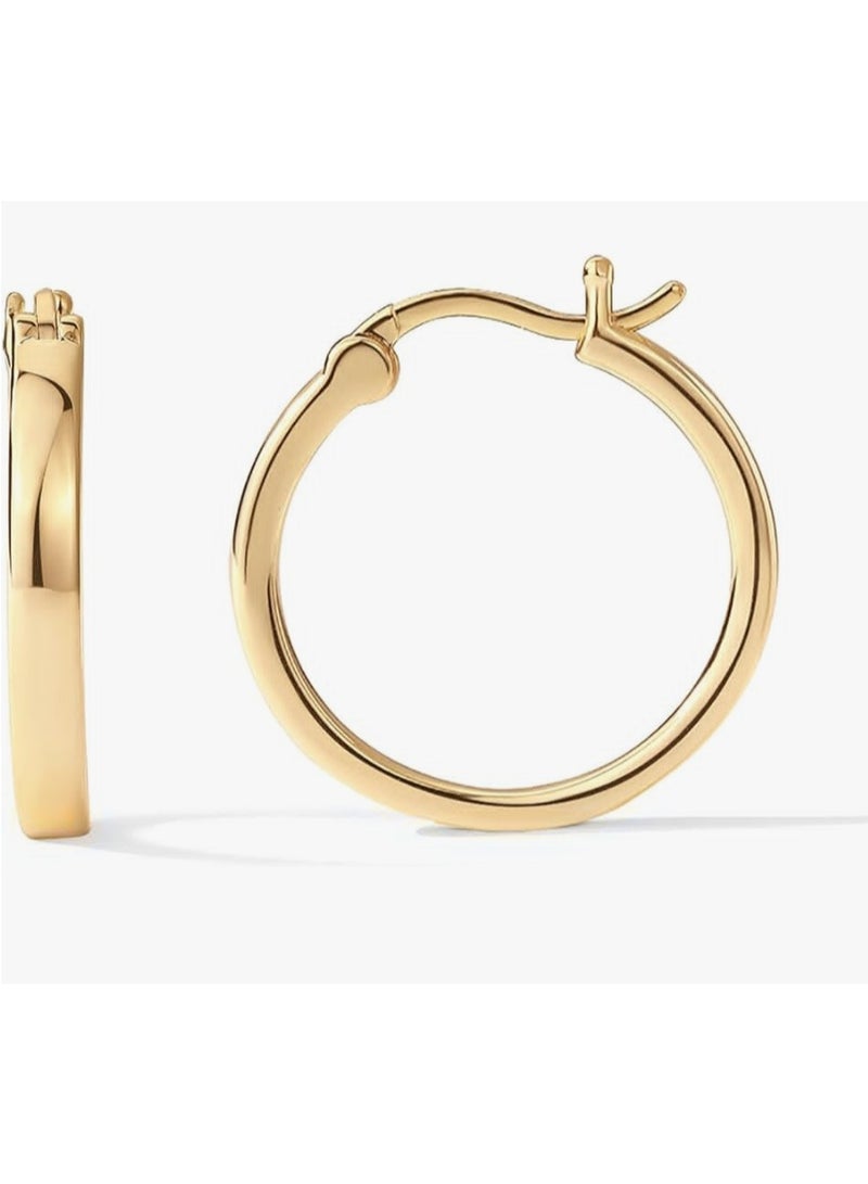Gold Hoop Earrings - Image 1