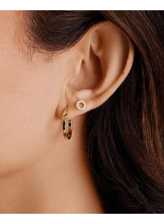 Gold Hoop Earrings - Image 3