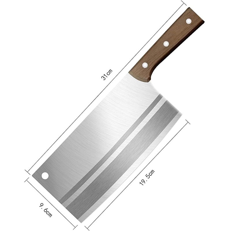 Captoola كابتولا 76 في سكين المطبخ سكين اللحم الصينية الآسيوية وسكين الخضار وسكين الجزار للمطبخ المنزلي والمطعم مع قضيب شحذ السكاكين عبوة من 2 - Image 2