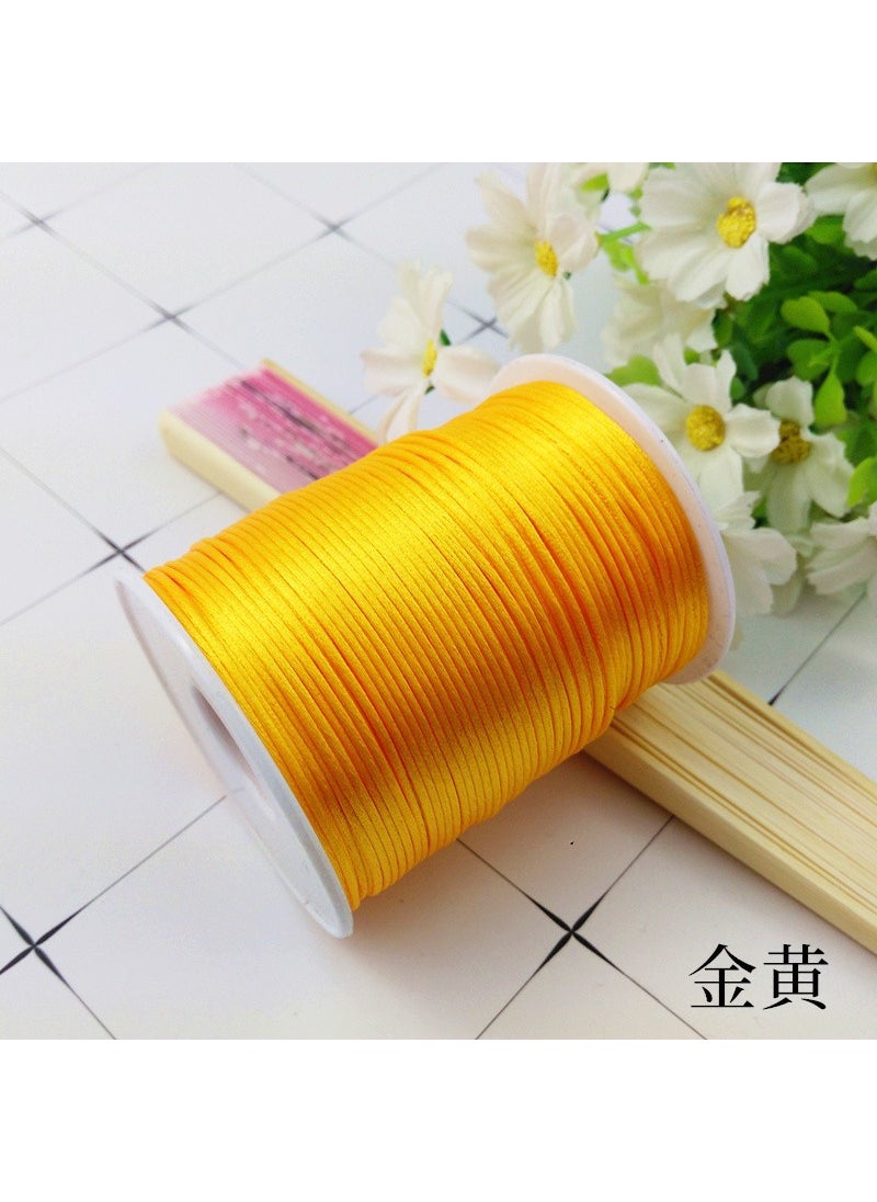 Generic - DIY Handcraft Knitting Cord Chinese Knot Bracelet Material 4 Golden - Image 1