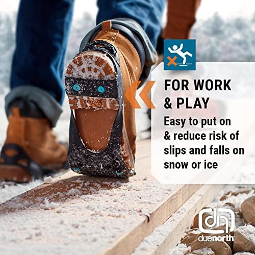Due North All Purpose Ice Cleats for Men & Women - Full Foot Traction Aids for Ice and Snow - Pulse Grip Tread for Max Grip - Image 2