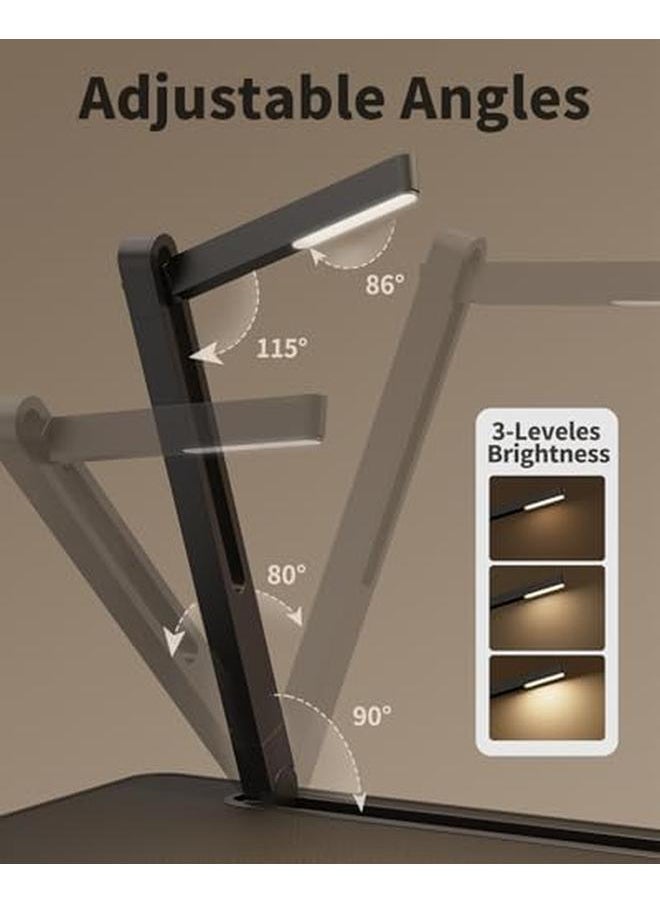 طاولة كمبيوتر محمول مع إضاءة LED وحامل كمبيوتر محمول قابل للتعديل للسرير وطاولة كمبيوتر محمول قابلة للطي مصنوعة من جلد البولي فينيل كلوريد كبير جدًا مع حامل للكتب ومسند للمعصم ومساحة إضافية للساقين للأريكة والأرضية باللون الأسود - pzsku/Z0C467C83F0CD6309B3EDZ/45/_/1722500657/946f24c2-a87f-48e0-a067-0b6dd8a47d58