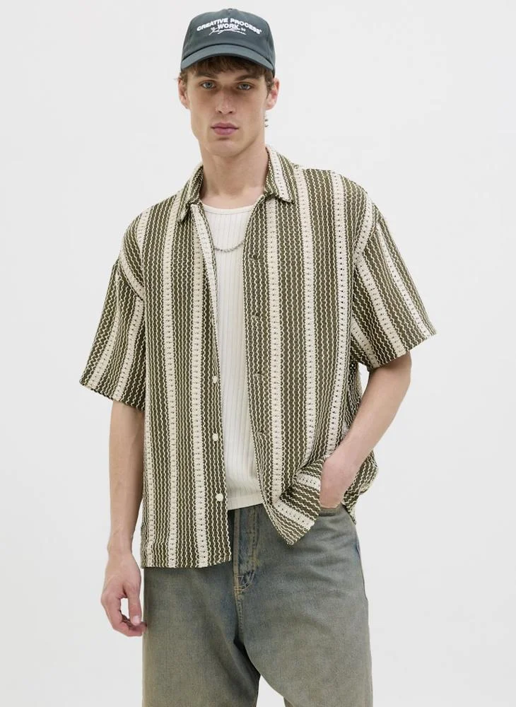 JACK & JONES Stripe Regular Fit Shirt