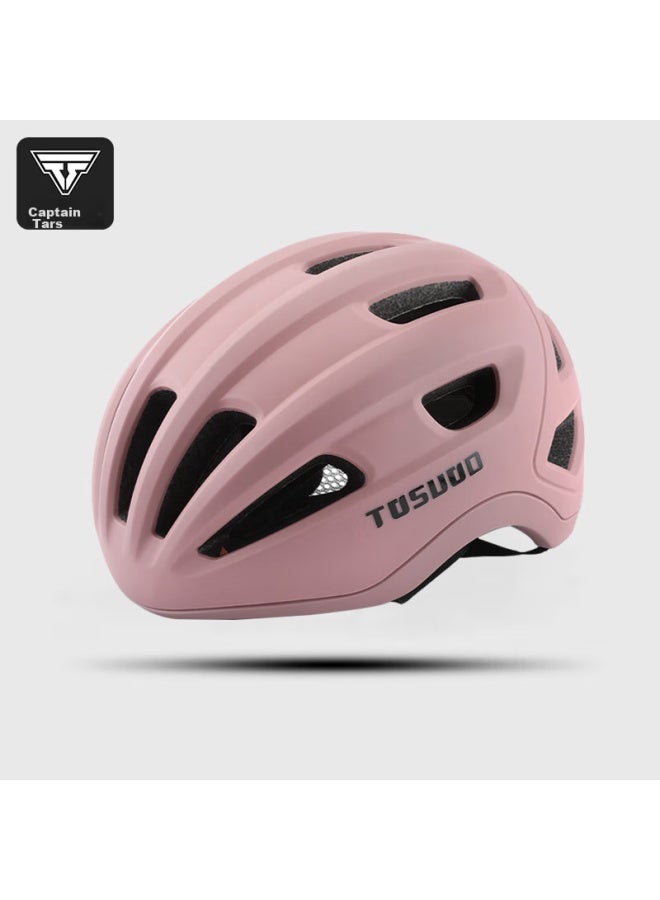 Tosuod خوذة ركوب الدراجات للرجال والنساء، خوذة سلامة للدراجات الجبلية والطريقية، Rouge Pink، المقاس M - Image 1