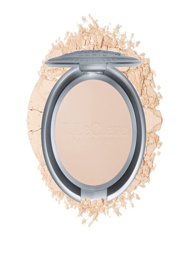 T. Leclerc Compact Pressed Powder - Super-Blendable Face Makeup Longwear Portable Matte Finish Radiant Natural Medium to Full Coverage Airbrushing Mineral Base For Pores & Imperfections (Peche) - Image 1