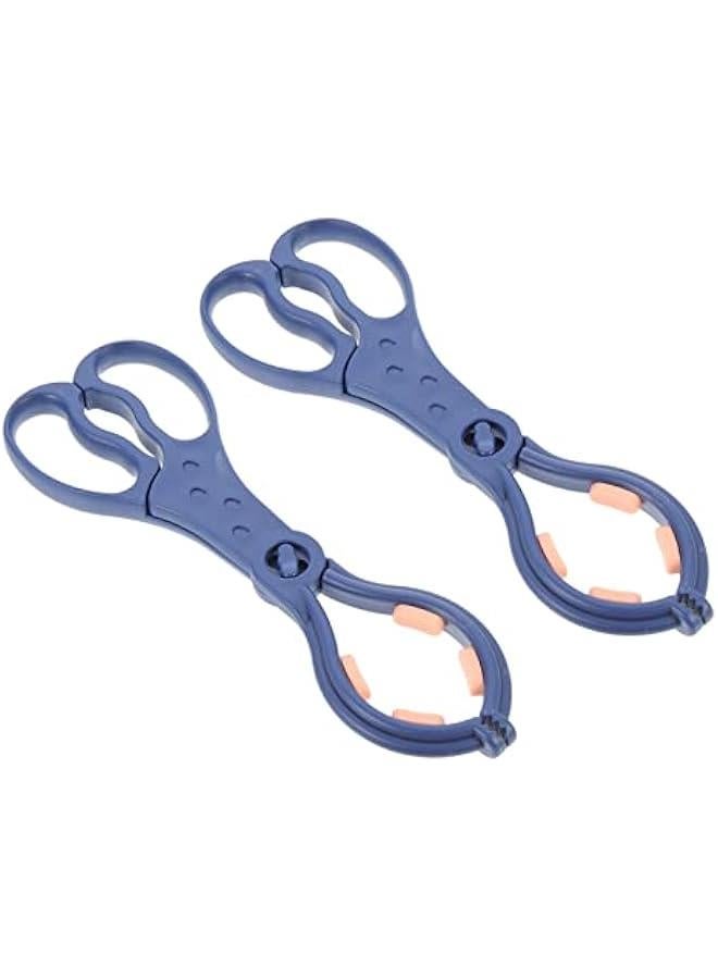 2pcs Removable Bottle Feeding Bottle Infant Bottle Scissor Bottle Clips Holder Multi- Function Bottle clamp Baby Bottle Tong Baby Bottles Pacifier Tong Non-Slip BBQ Tongs - Image 1