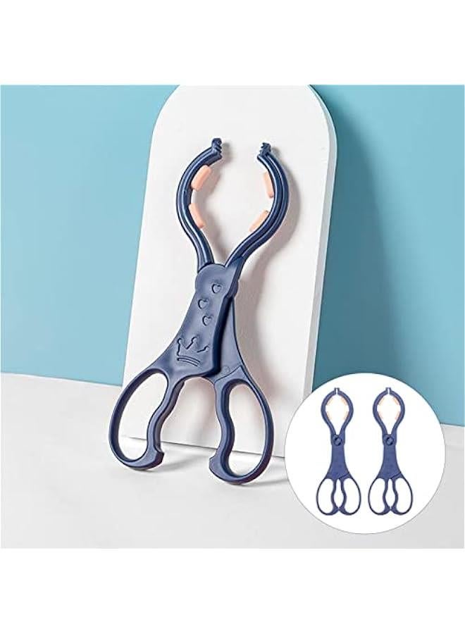 2pcs Removable Bottle Feeding Bottle Infant Bottle Scissor Bottle Clips Holder Multi- Function Bottle clamp Baby Bottle Tong Baby Bottles Pacifier Tong Non-Slip BBQ Tongs - Image 4