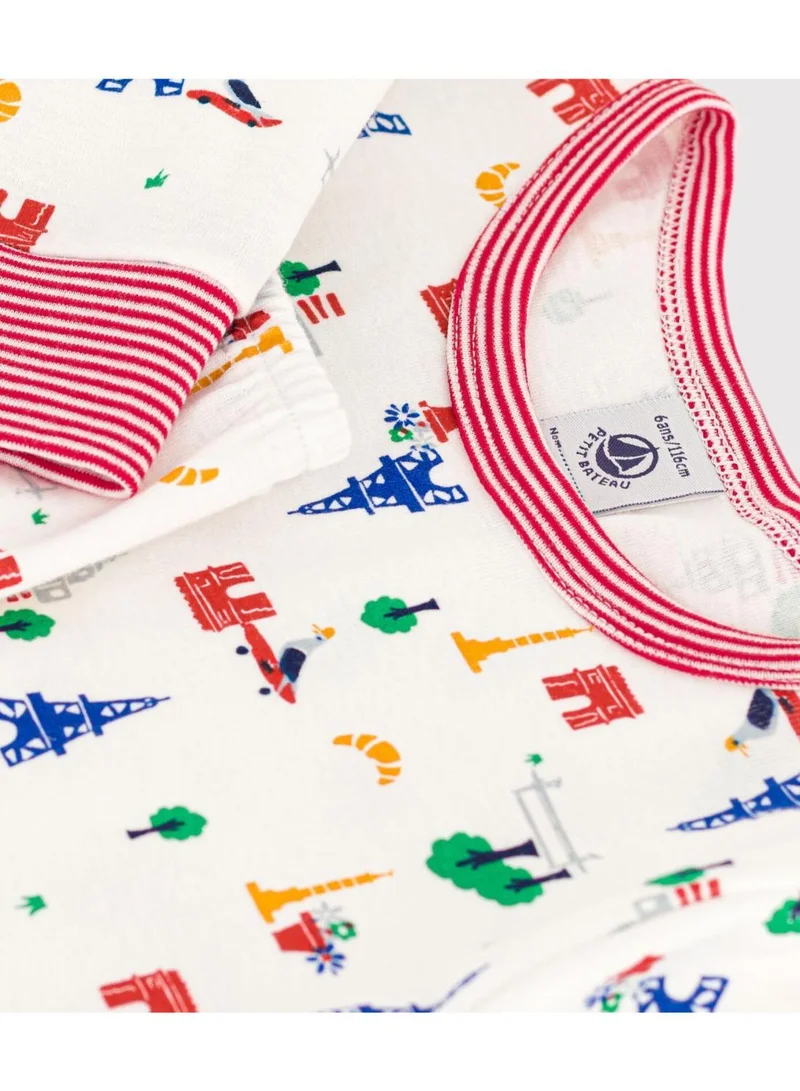 Petit Bateau Children's Paris Print Cotton Pyjamas
