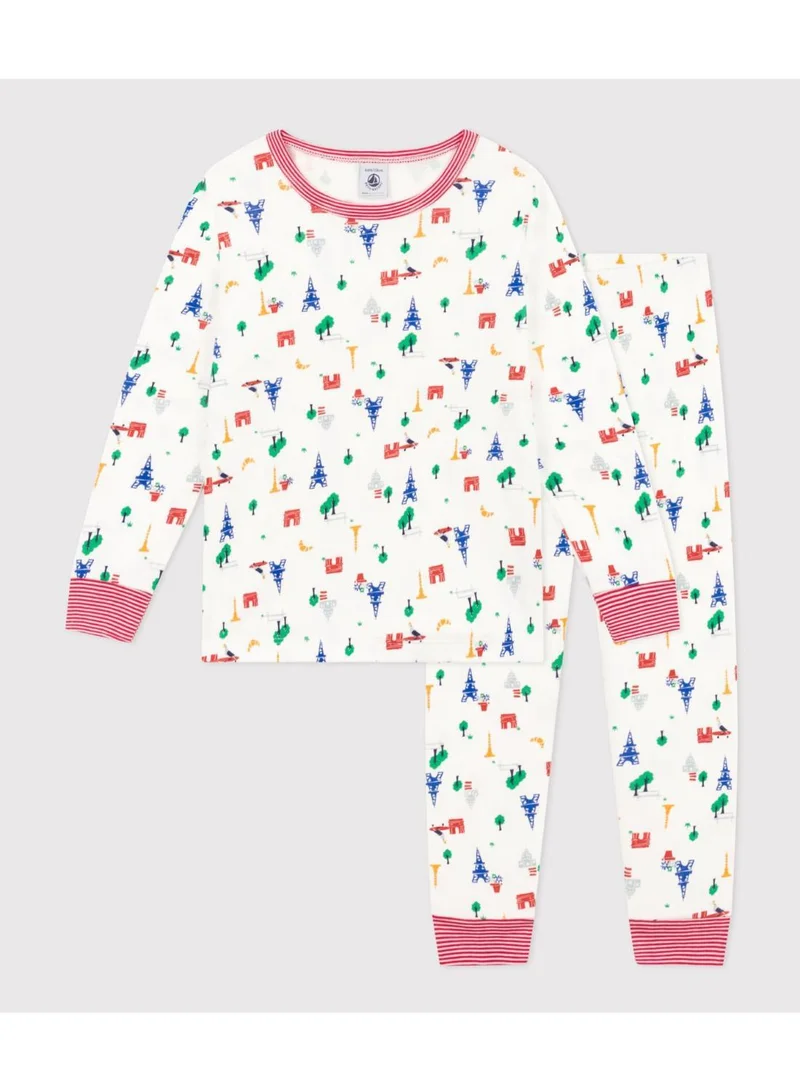 Petit Bateau Children's Paris Print Cotton Pyjamas