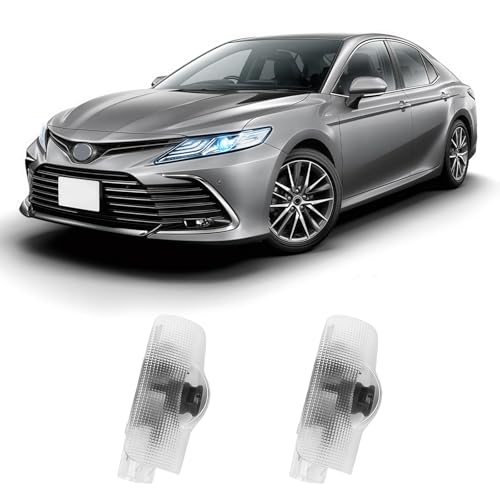 Thingrific 2Pcs Car Door Lights Logo Projector Compatible with Highlander/Camry/4runner/Sienna/Corolla/Tundra/Prius/Venza/Prado/Sequoia/Reiz/Previa/Alphard Model, 3D LED Car Welcome Projector Lights - Image 1
