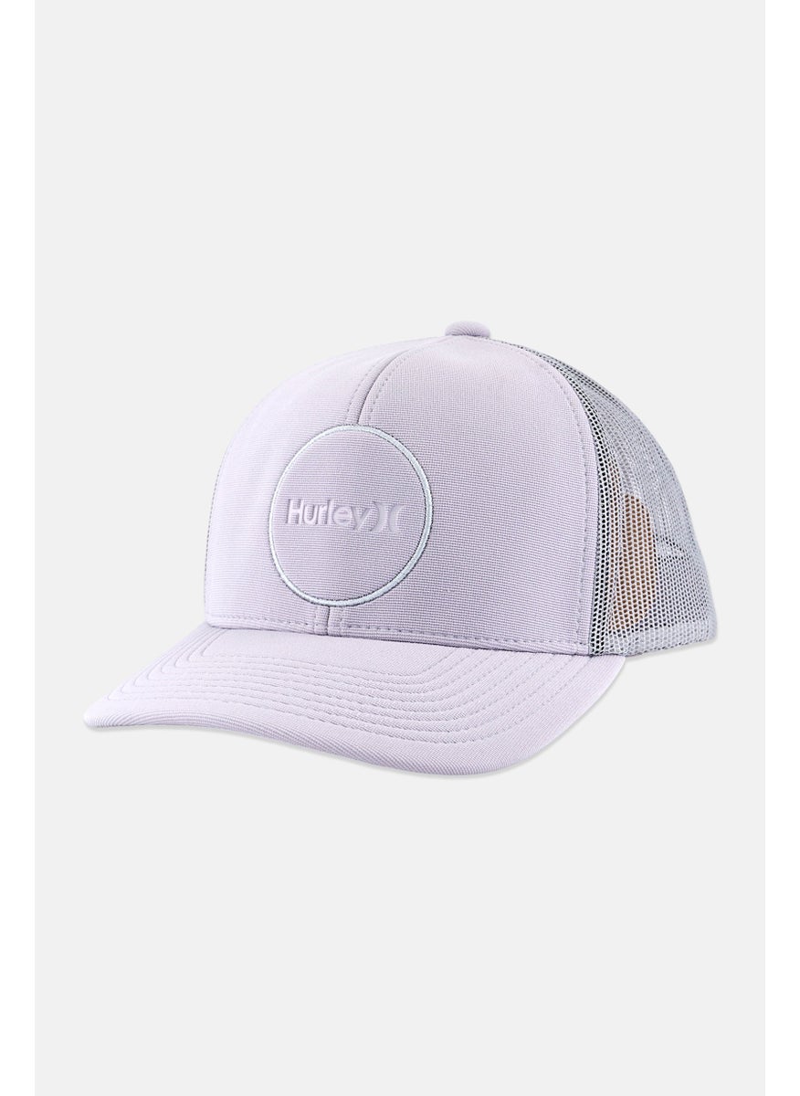 Hurley Men Brand Logo Snapback Trucker Cap, Light Grey  - Image 1