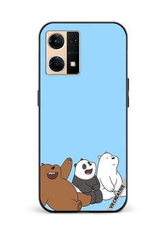 VR CREATIVE Protective Case Cover For Oppo Reno7 3 Cute Teddy Design Multicolour  - Image 1