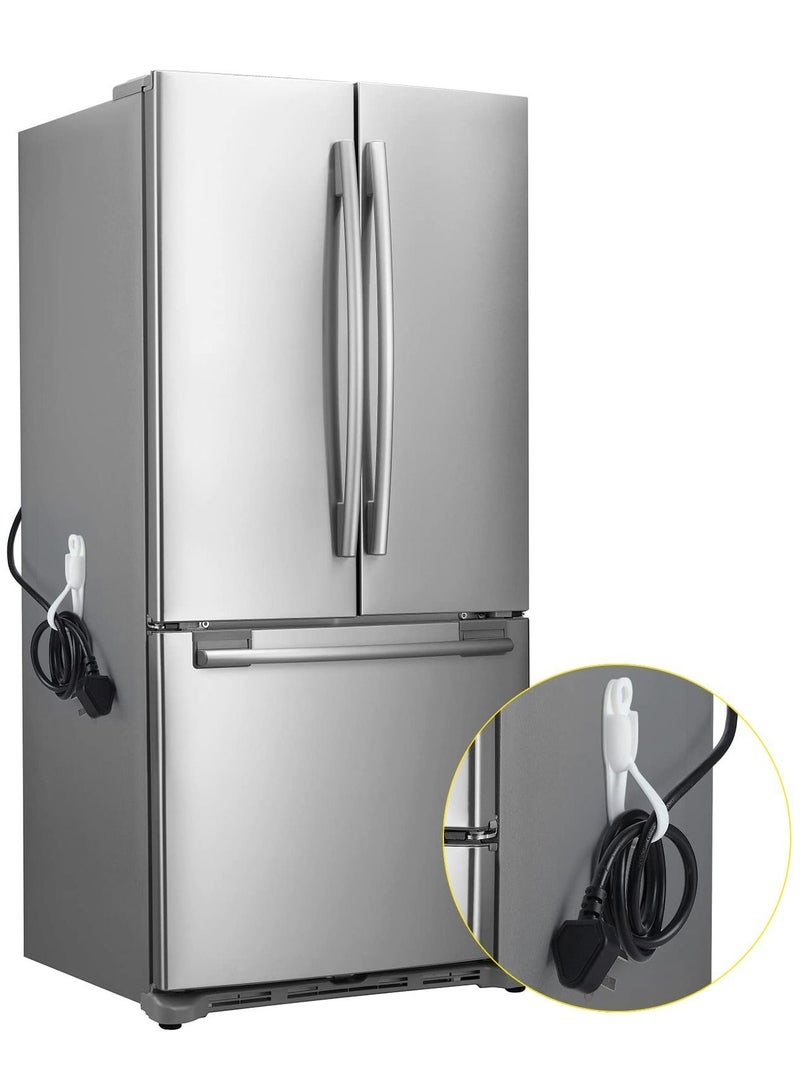 Y&D 6 Pcs Cord Bundlers Organizer for Appliances, Self Adhesive Kitchen Appliance Wrapper Sticky Silicone Holder Cable Data Cable, Air Fryer, Toaster (Black, White, Gray) - Image 5