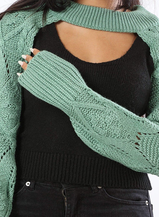 Carina Pointelle Detachable Sleeves - Image 4
