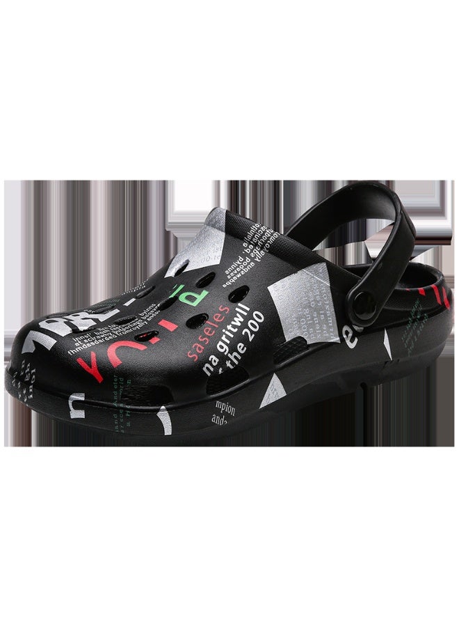 NIBEMINENT Lightweight  Mens Summer Sandals Mens Casual Shoes Cave Shoes Couples Home Gardening Outdoor Mens Beach Flats Slippers - Image 1