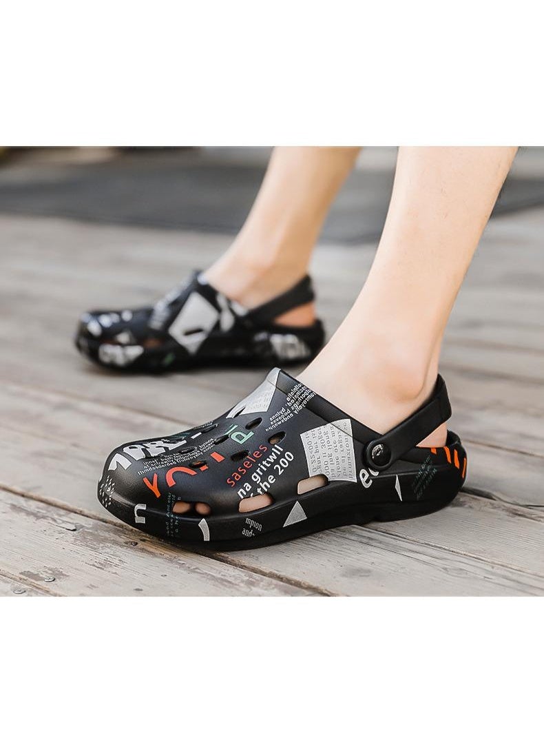 NIBEMINENT Lightweight  Mens Summer Sandals Mens Casual Shoes Cave Shoes Couples Home Gardening Outdoor Mens Beach Flats Slippers - Image 3