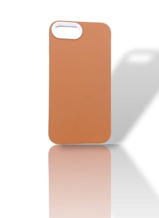 Back protection cover made of plastic for Apple iPhone 7 plus / 8 plus with a frame inside to protect the phone - Brown - pzsku/Z0C472FEE7412A764C7ABZ/45/_/1733764894/b5d4d4f8-2338-4448-97a6-d8ea63d9d250