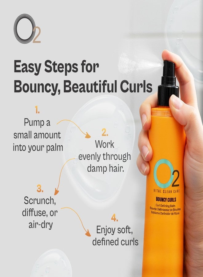 O2 Bouncy Curls Defining Hair Balm – Curly Hair Balm for Natural Waves and Curls, Enhances, Nourishes, and Adds Volume for Smooth, Frizz-Free, Defined Styles, 250 mL, 8.5 oz - Image 4