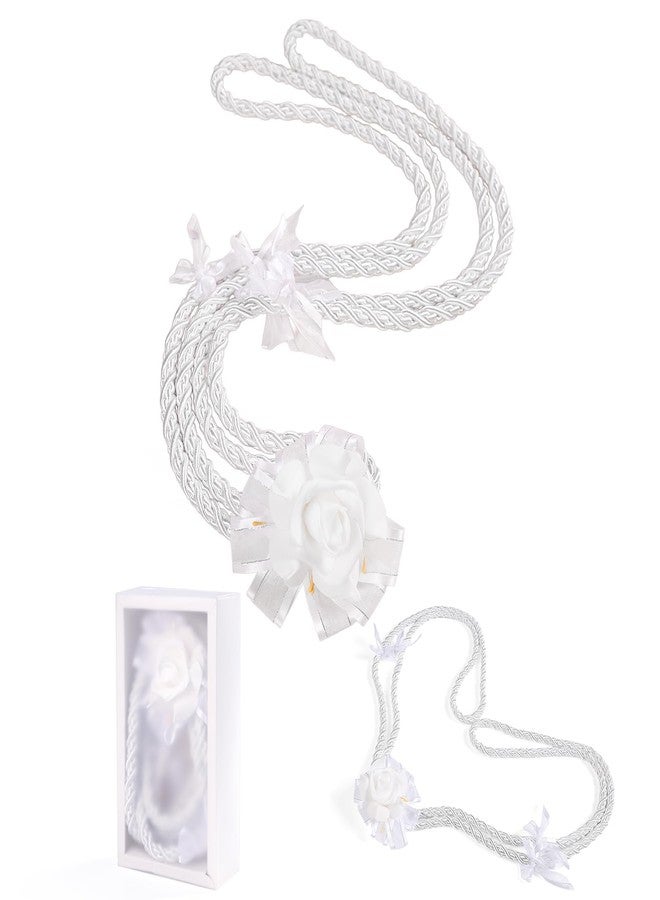 ESNOY White Wedding Lasso Rope,Handfasting Cord for Wedding Lazo para Boda Catolica,Wedding Lasso for Ceremony Catholic,Lazo para Boda Los Novios Cristiana,Vestido De Novia para Boda Religiosa - Image 1