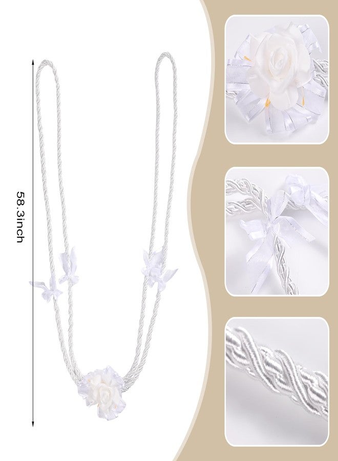 ESNOY White Wedding Lasso Rope,Handfasting Cord for Wedding Lazo para Boda Catolica,Wedding Lasso for Ceremony Catholic,Lazo para Boda Los Novios Cristiana,Vestido De Novia para Boda Religiosa - Image 2