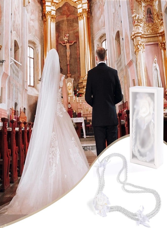 ESNOY White Wedding Lasso Rope,Handfasting Cord for Wedding Lazo para Boda Catolica,Wedding Lasso for Ceremony Catholic,Lazo para Boda Los Novios Cristiana,Vestido De Novia para Boda Religiosa - Image 5