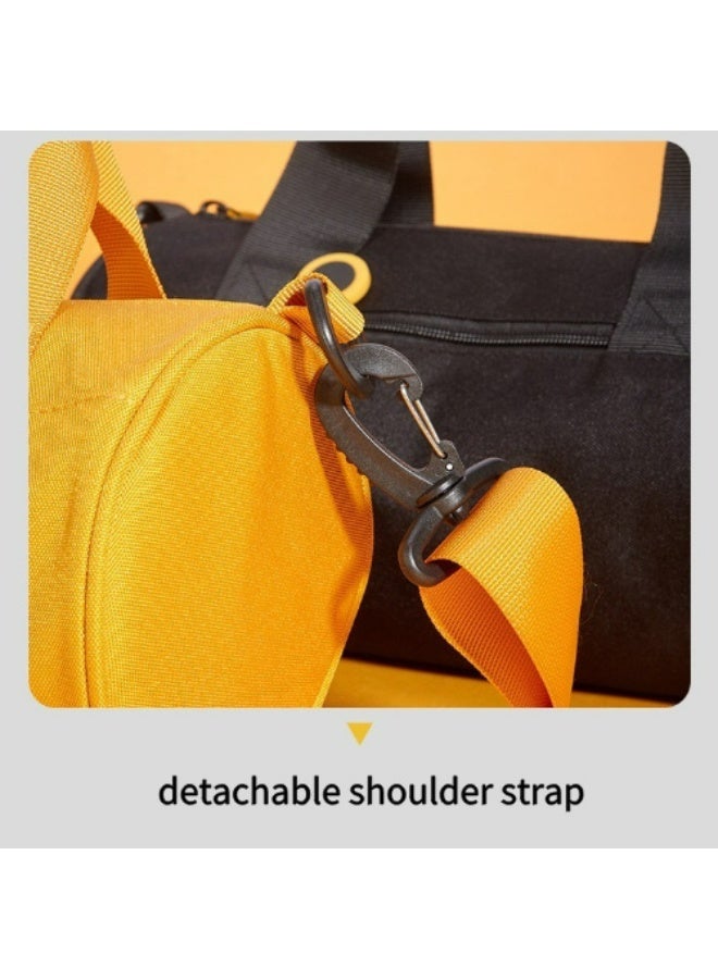Fitness bag, waterproof, sports bag that can hold wet towels, travel bag suitable for both men and women, white color, size 18cm × 18cm × 33cm - Image 4