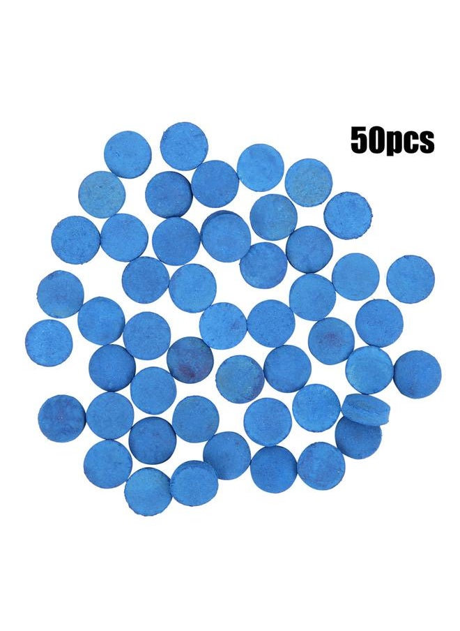Thoraya 50PCS Leather Billiard Pool Cue Tips Pool Stick Replacement Accessory with Storage Box9mm  - Image 2