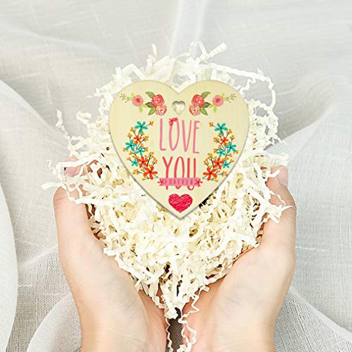 obmwang 50 Pieces 3 Inch Natural Heart Wood Slices, DIY Wooden Ornaments Unfinished Predrilled Heart Embellishments with Twine for Wedding, Thanksgiving, Christmas - Image 5