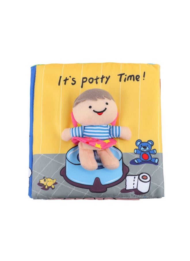 Generic Baby Early Education Cloth Book Tearable Washable Nibbling Cloth Book Bath Toilet Baby Cloth Book 0-year-old Children's Toys-Color:Bath Cloth Book (new)  - Image 3