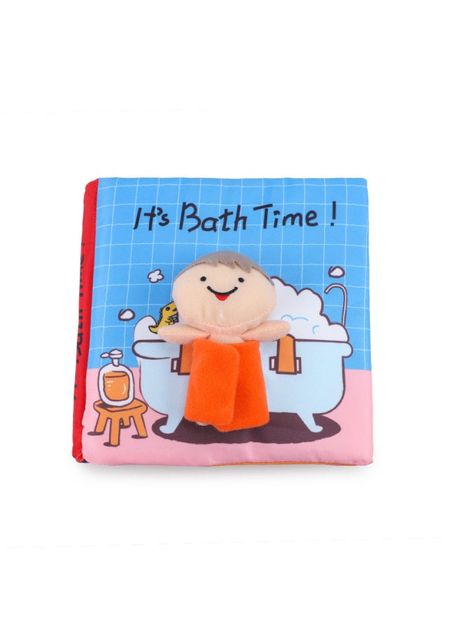 Generic Baby Early Education Cloth Book Tearable Washable Nibbling Cloth Book Bath Toilet Baby Cloth Book 0-year-old Children's Toys-Color:Bath Cloth Book (new)  - Image 4