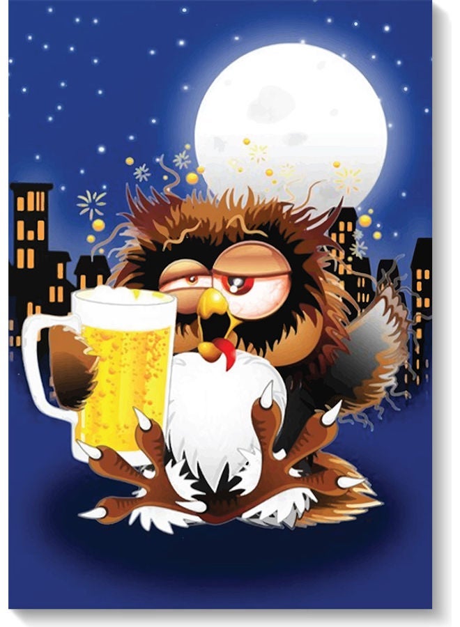 RYN فن جداري بومة متعدد الألوان 40x60 سم - Image 2