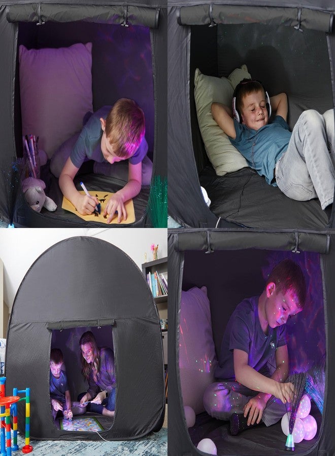 ODOXIA Sensory Tent for Kids & Adults | Calming Hideout & Cozy Pop-Up Blackout Sensory Tent for Autism & Anxiety | Autism Space for Calm Corners, Therapy & Relaxation | Double - Image 3