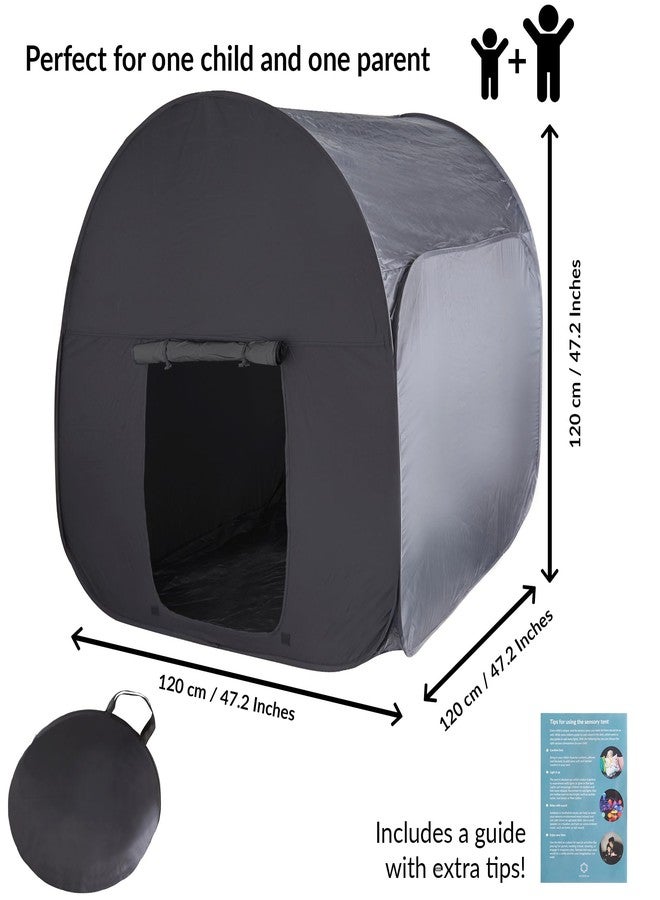 ODOXIA Sensory Tent for Kids & Adults | Calming Hideout & Cozy Pop-Up Blackout Sensory Tent for Autism & Anxiety | Autism Space for Calm Corners, Therapy & Relaxation | Double - Image 5