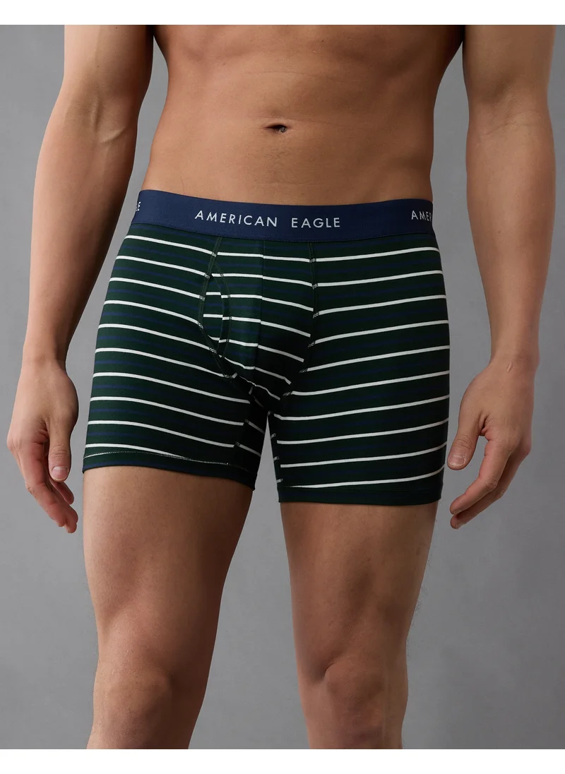 American Eagle AEO Men's Striped 4.5" Classic Boxer Brief